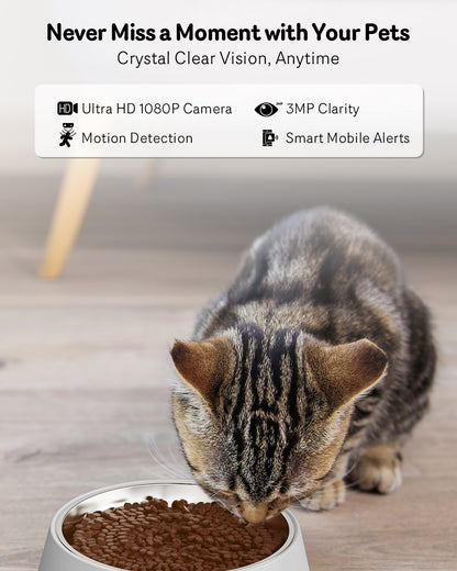Smart Pet Feeder with Camera – App Control & HD Monitoring