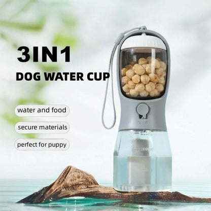 3 in 1 Portable Dog Water Bottle