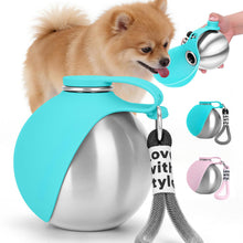 Portable Stainless Steel Dog Water Bottle from Pawszozo for dog owners
