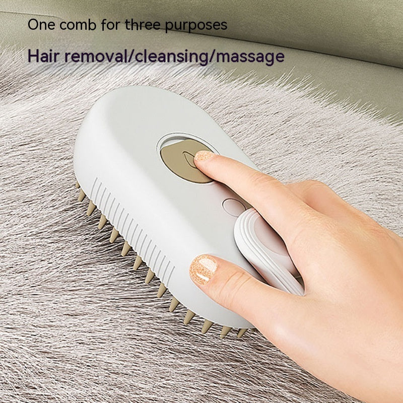 Steam Grooming Brush for Cats & Dogs Hair Cleaning