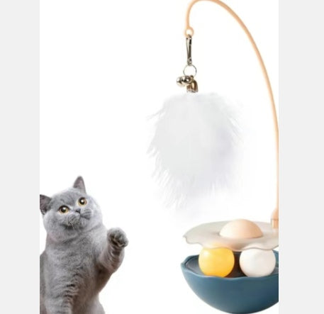 Jouets pour chat - Jouet interactif pour chat, jouets pour chaton, bâton amusant léger en résine en forme de canard pour chaton jouant à l'intérieur et à l'extérieur, jouet pour chat canard amovible et lavable