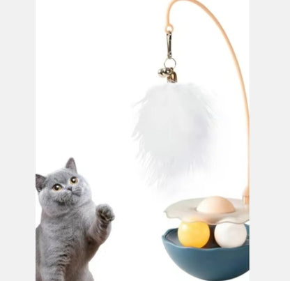 Jouets pour chat - Jouet interactif pour chat, jouets pour chaton, bâton amusant léger en résine en forme de canard pour chaton jouant à l'intérieur et à l'extérieur, jouet pour chat canard amovible et lavable