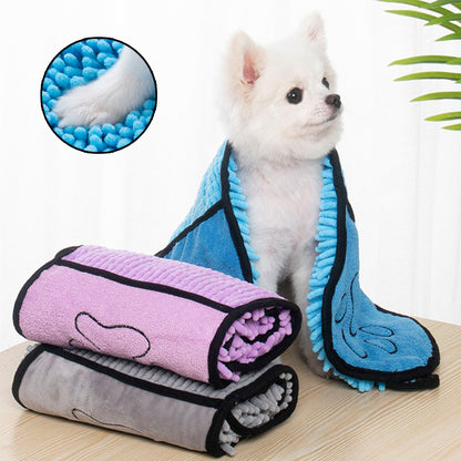 Dry Microfibre Pet Towel for Wet Dogs & Cats