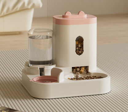 Automatic Pet Feeder & Water Bowl for Cats and Small Dogs