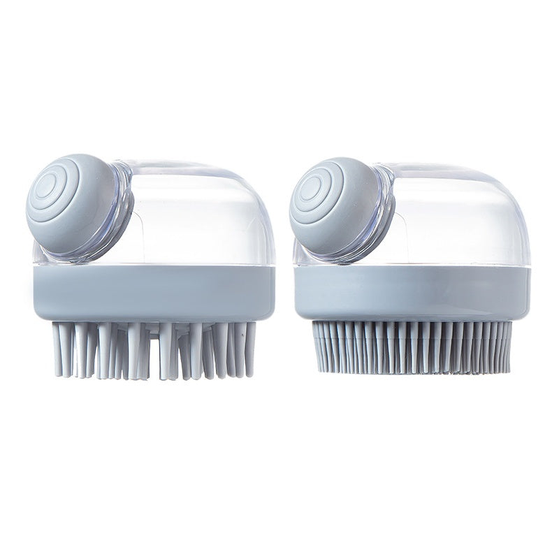 Silicone Pet Bath Scrubber Brush for Dogs & Cats