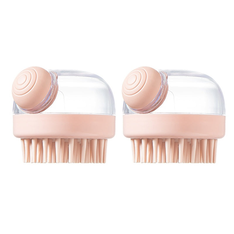 Silicone Pet Bath Scrubber Brush for Dogs & Cats
