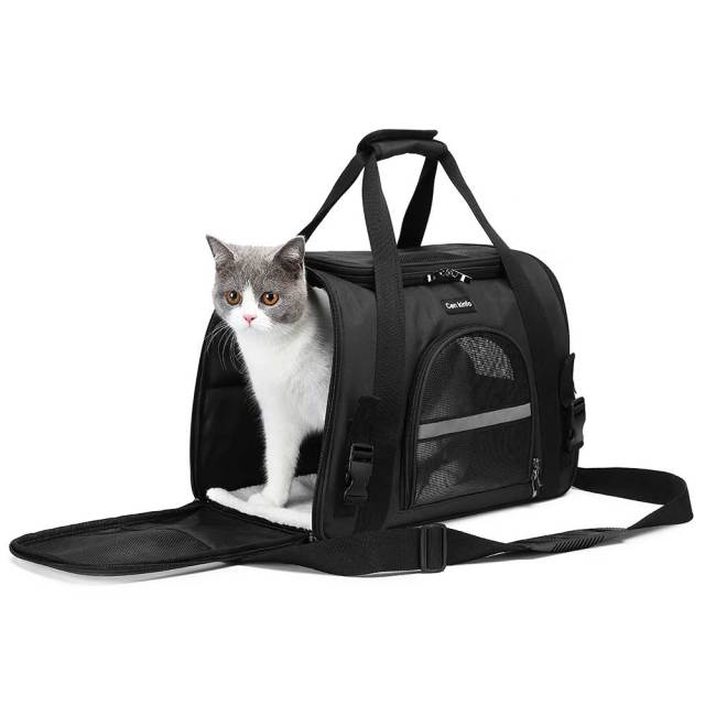 Foldable Soft Pet Carrier Bag from Pawszozo for dog and cat owners
