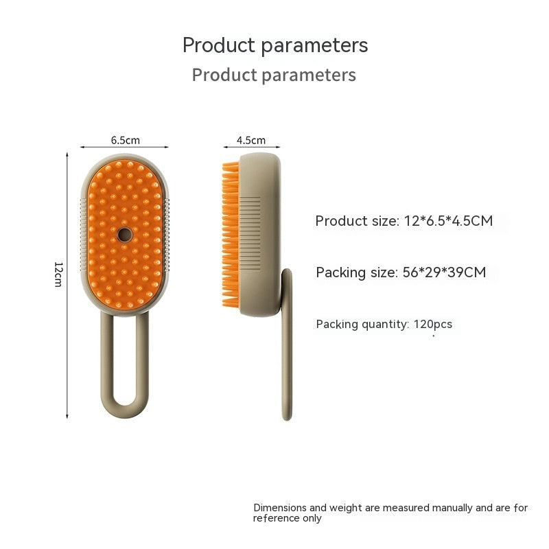Steam Grooming Brush for Cats & Dogs Hair Cleaning