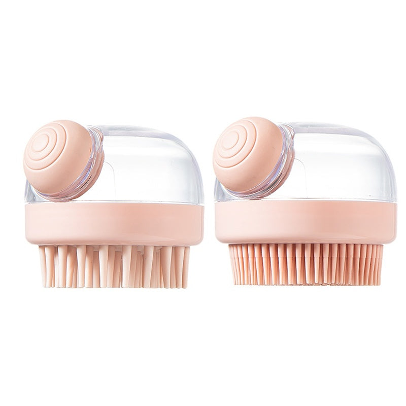 Silicone Pet Bath Scrubber Brush for Dogs & Cats
