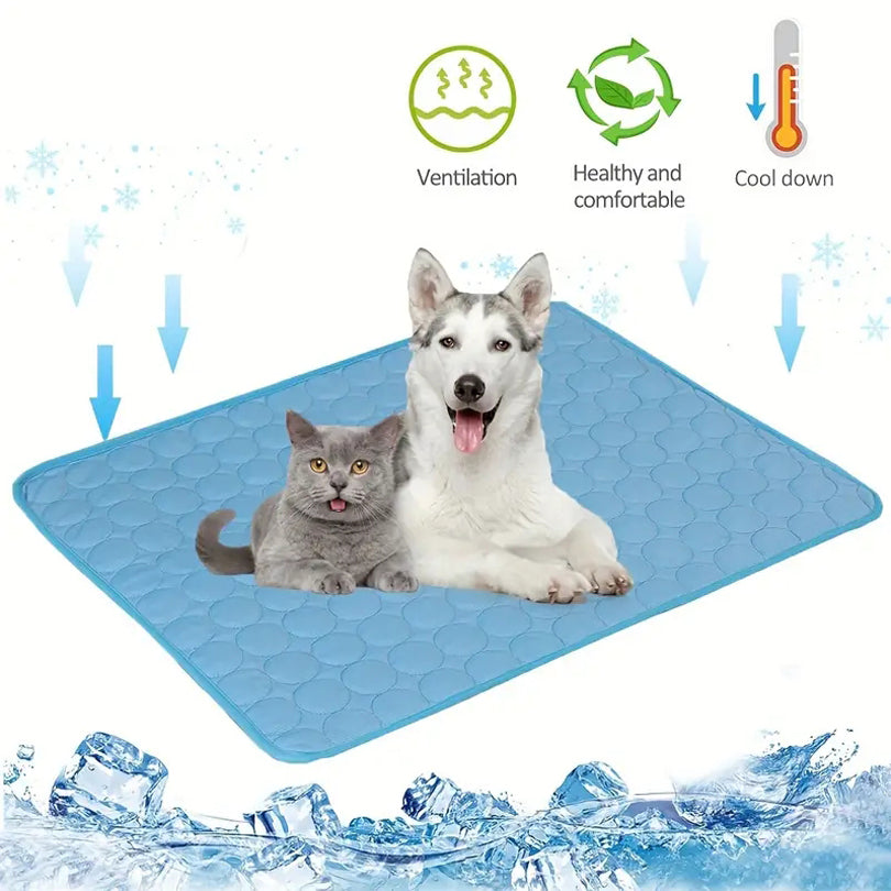 Tapis Rafraîchissant pour Chien Lit Froid d'Été Animaux de Compagnie Grande Taille pour Petits et Grands Chiens Accessoires pour Animaux de Compagnie Couverture Durable Canapé Tapis de Glace pour Chat Couverture Produits pour Animaux de Compagnie