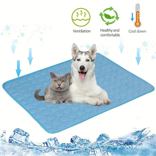 Tapis Rafraîchissant pour Chien Lit Froid d'Été Animaux de Compagnie Grande Taille pour Petits et Grands Chiens Accessoires pour Animaux de Compagnie Couverture Durable Canapé Tapis de Glace pour Chat Couverture Produits pour Animaux de Compagnie