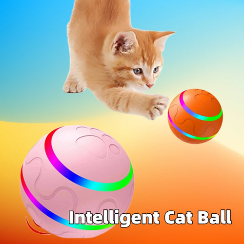 Interactive Rolling Ball Toy for Cats USB Rechargeable