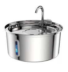 Stainless Steel Automatic Pet Water Fountain from Pawszozo for cat and dog owners