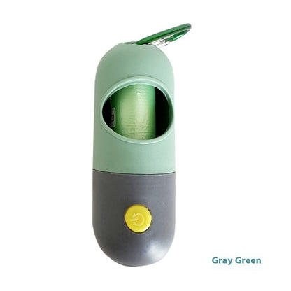 Dog Waste Bag Dispenser with LED Light – Night Walk Essential