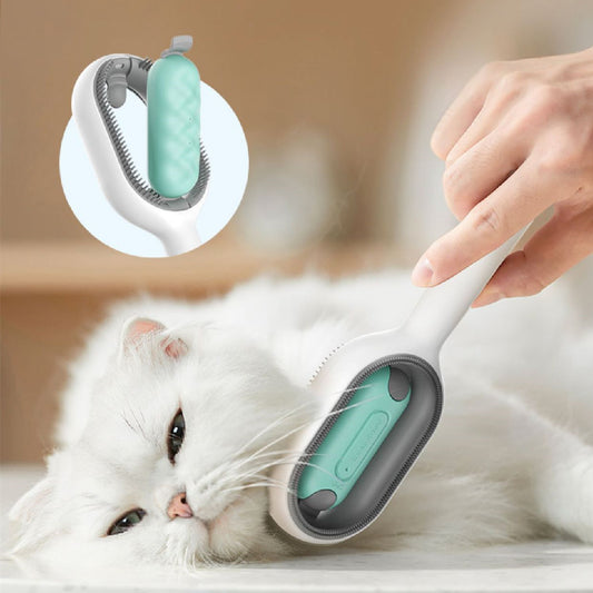 Brosse de toilettage pour animaux de compagnie, peigne démêlant pour chiens, brosse pour chats pour enlever les poils flottants, les poils collants, avec réservoir, fournitures de nettoyage pour animaux de compagnie