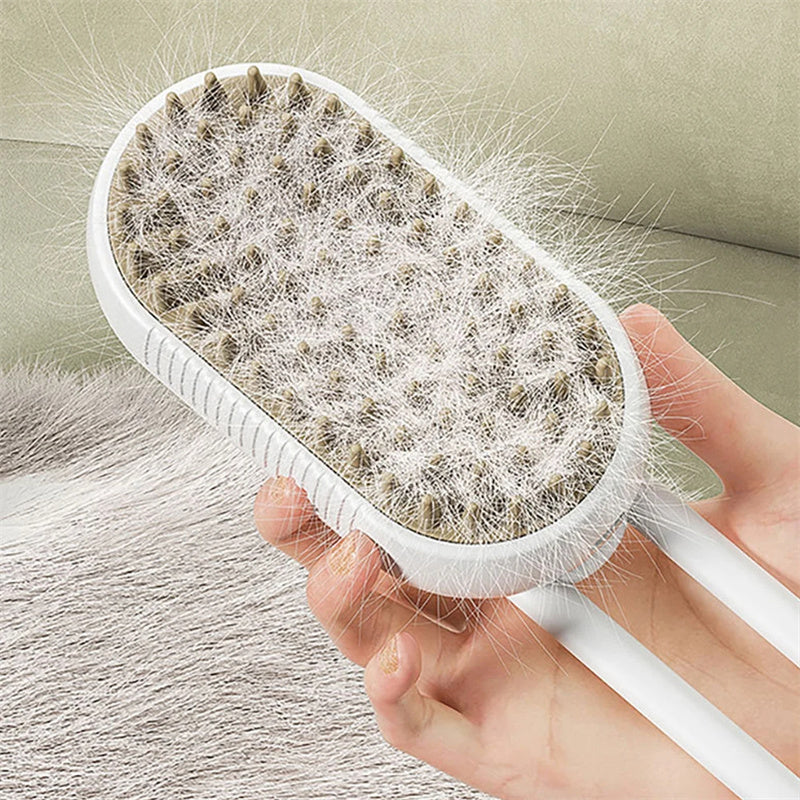 Steam Grooming Brush for Cats & Dogs Hair Cleaning